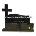 cross carving granite tombstone